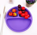 Assiette en Silicone pour Bébé avec Ventouse : Assiette Divisée pour Tout-Petits - bébémerveille