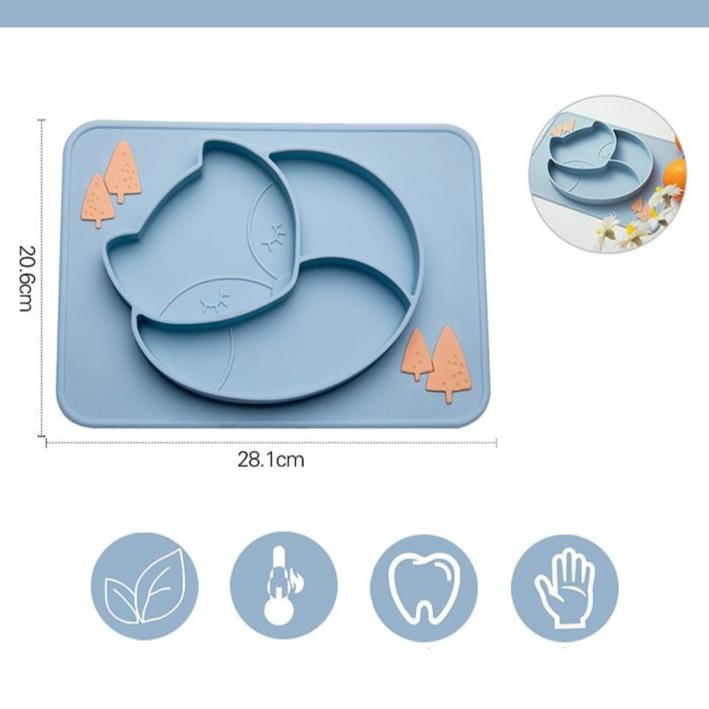 Assiette de Dîner en Silicone pour Bébé - bébémerveille