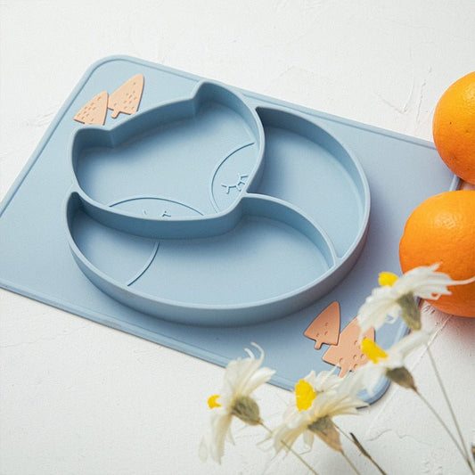 Assiette de Dîner en Silicone pour Bébé - bébémerveille