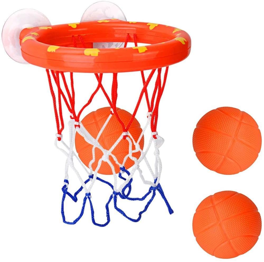 Jouet de bain - Panier de Basket Ventouse avec 3 Balles - bébémerveille